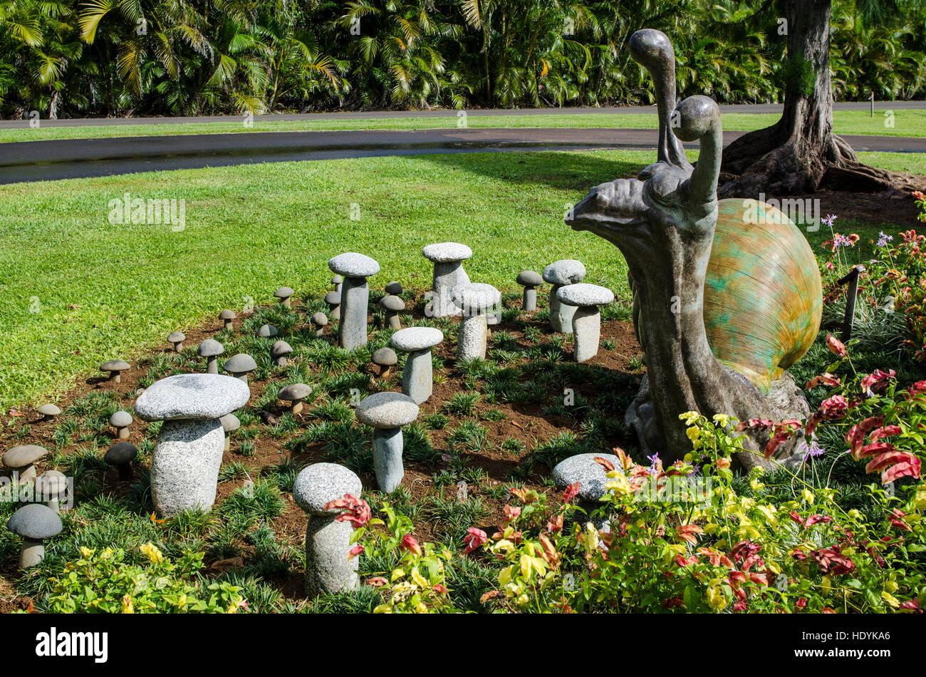 Sculptures in Na `Aina Kai Botanical Gardens & Sculpture Park, Kauai